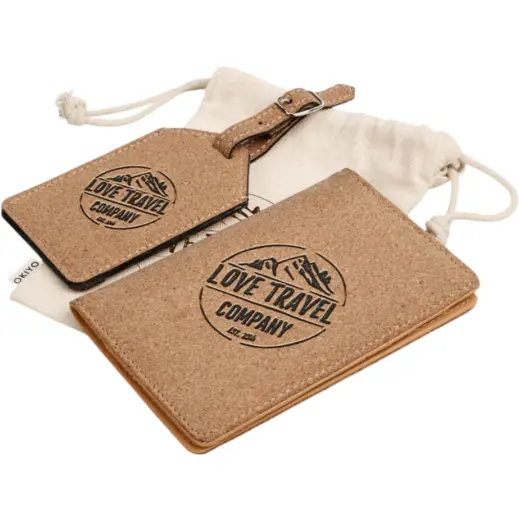 Okiyo Bouken Cork Travel Gift Set Branded Display